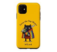 Twas the Tap Water M'Lord Funny Cat Knight Case for iPhone 11