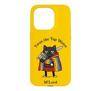 Twas the Tap Water M'Lord Funny Cat Knight Case for iPhone 15 Pro