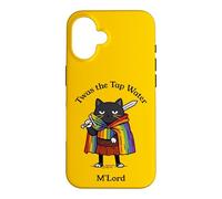 Twas the Tap Water M'Lord Funny Cat Knight Case for iPhone 16