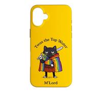 Twas the Tap Water M'Lord Funny Cat Knight Case for iPhone 16 Plus
