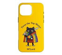 Twas the Tap Water M'Lord Funny Cat Knight Case for iPhone 16 Pro Max