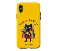 Twas the Tap Water M'Lord Funny Cat Knight Case for iPhone X/XS
