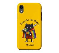Twas the Tap Water M'Lord Funny Cat Knight Case for iPhone XR