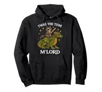 Twas The Tism M Lord Raccoon Dragon Rider Fantasy Medieval Pullover Hoodie