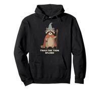 Twas The Tism M Lord Raccoon Wizard Funny Medieval Humor Pullover Hoodie