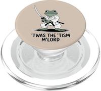 'Twas The 'Tism M'Lord Cool Fighter Karate Frog PopSockets PopGrip for MagSafe
