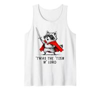 TWAS The 'Tism M'Lord Cute Raccoon Knight Autism Awareness Tank Top