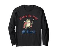 T'was the 'Tism M'Lord Frog Autism Vintage Design Long Sleeve T-Shirt