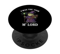 Twas The Tism M'Lord Frog Fantasy Wizard Whimsical Whimsical PopSockets Adhesive PopGrip