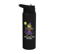 TWAS The Tism M'Lord Frog Fantasy Wizard Whimsical Whimsical Stainless Steel Insulated Water Bottle