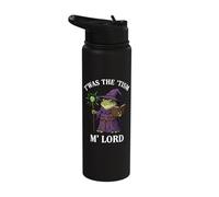 TWAS The Tism M'Lord Frog Fantasy Wizard Whimsical Whimsical Stainless Steel Insulated Water Bottle