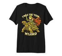 'TWAS The 'Tism M'Lord Frog King Riding Turtle | Medieval Premium T-Shirt