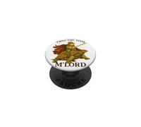 'Twas The 'Tism M'Lord Frog King Riding Turtle Vintage PopSockets Adhesive PopGrip
