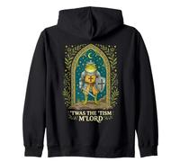 T'was The Tism M'lord Frog Knight Cottagecore Zip Hoodie