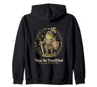 T'was The Tism M'lord Frog Knight Mushroom Zip Hoodie