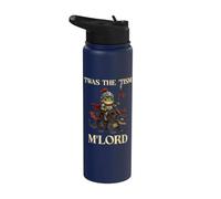'TWAS The 'Tism M'Lord Frog Knight Riding Dragon Medieval Stainless Steel Insulated Water Bottle