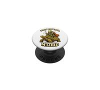 'Twas The 'Tism M'Lord Frog Knight Riding Turtle Vintage PopSockets Adhesive PopGrip