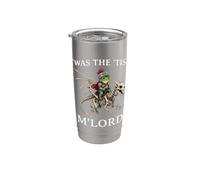 'TWAS The 'Tism M'Lord Frog Riding Skeleton Dragon Medieval Stainless Steel Insulated Tumbler
