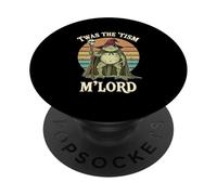 Twas The Tism M'Lord Frog Vintage Fantasy Whimsical Wizard PopSockets Adhesive PopGrip