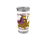'TWAS The 'Tism M'Lord Frog Wizard Riding Turtle Vintage Stainless Steel Insulated Tumbler