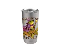'TWAS The 'Tism M'Lord Frog Wizard Riding Turtle Vintage Stainless Steel Insulated Tumbler