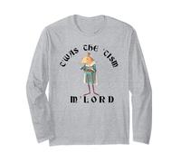 T'WAS The 'TISM M'LORD! Funny Frog King Autism Slang Meme Long Sleeve T-Shirt