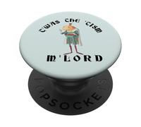 T'WAS THE 'TISM M'LORD! Funny Frog King Autism Slang Meme PopSockets Adhesive PopGrip