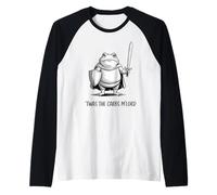 T'was The 'Tism M'Lord Funny Medieval Knight Frog Men Women Raglan Baseball Tee