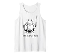 T'was The 'Tism M'Lord Funny Medieval Knight Frog Men Women Tank Top