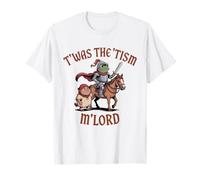 T'was The 'Tism M'Lord Funny Medieval Knight Frog T-Shirt