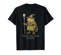 'TWAS The 'Tism M'Lord Funny Wizard Frog Witch T-Shirt, Men, Black, X-Large