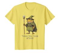 'TWAS The 'Tism M'Lord Funny Wizard Frog Witch T-Shirt, Youth, Lemon Yellow, Medium