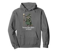 'TWAS The 'Tism M'Lord Funny Wizard Racoon Witch Pullover Hoodie