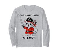 TWAS The Tism M'Lord Kawaii Pirate Cat Autism Awareness Kids Long Sleeve T-Shirt