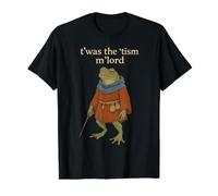 T'was The 'Tism M'Lord Medieval Frog Wizard Men Women Kids Value Graphic T-Shirt, Men, Black, S