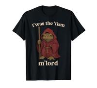 T'was The 'Tism M'Lord Medieval Wizard Frog Men Women Kids Value Graphic T-Shirt, Men, Black, M