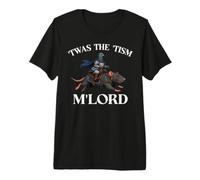 'TWAS The 'Tism M'Lord Pigeon Knight Riding Rat Medieval Premium T-Shirt