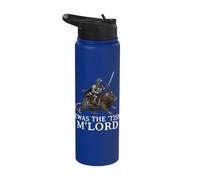 'TWAS The 'Tism M'Lord Pigeon Knight Riding Rat Medieval Stainless Steel Insulated Water Bottle