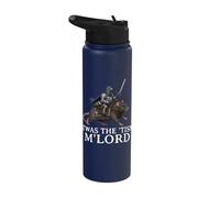 'TWAS The 'Tism M'Lord Pigeon Knight Riding Rat Medieval Stainless Steel Insulated Water Bottle