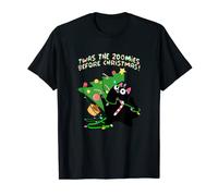 Twas the Zoomies before Christmas Black Cat gone crazy funny T-Shirt