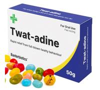 Twat-adine Funny Prescription Pill Box - Rude Novelty Gift