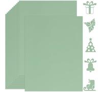 Twavang 25 Sheets Sage Green Cardstock Paper 8.5'' x 11''