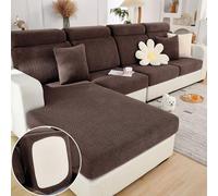 Twaynorb Sofa Hero Covers, Slip Covers for Sofas/Couches, Soothing Home Sofa Covers Washable, Magic Sofa Covers for 2/3 Cushion Couch (A-Dark Brown,X-Large Single Seat Cover)