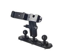 TWAYRDIO Dash Track Mount with 3pcs 1" Track Ball, Short Double Socket Arm, Phone/Radio Holder, Compatible with RAM Mounts, for Cars Vehicles Trucks Boats