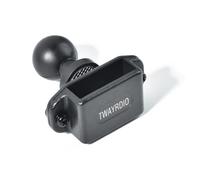 TWAYRDIO Handheld Radio Holder, Walkie-talkies Belt Clip Mount Hanger with 25mm/1" Ball Adapter Compatible with RAM Mounts B Size Double Socket Arm