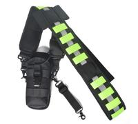TWAYRDIO High Visibility Reflective Radio Shoulder Strap Harness with Large MOLLE Walkie Talkie Pouch & Anti-Sway Strap, Heavy Duty Two-Way Radio Case Holder Holster for Motorola Baofeng HT