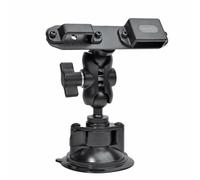 TWAYRDIO Windshield or Dash Mount for Handheld Radio and Mic, Adjustable Angle Suction Cup Holder Bracket for Motorola BaoFeng Retevis Yaesu Handhelds Two Way Radios Walkie Talkies