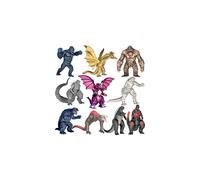 TwCare Exclusive Set of 10 Godzilla vs Kong Toys Movable Joint Action Figures, King of the Monster Dinosaur Shin Ultima Gamera Ghidorah Skull Crawler