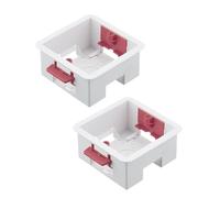 TWDRTDD Dry Lining Pattress Back Box,47 mm Single 1 Gang Dry Lining Back Plasterboard Surface Pattress Box for Faceplate