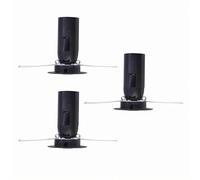 TWDRTDD E14 Salt Lamp Socket Holder, Black Plastic SES Light Socket with Metal Clip for Himalayan Salt Lamps, Pendant Lights, 3-Pack